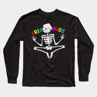 Autism Halloween Dabbing Skeleton kids Halloween 2020 Long Sleeve T-Shirt